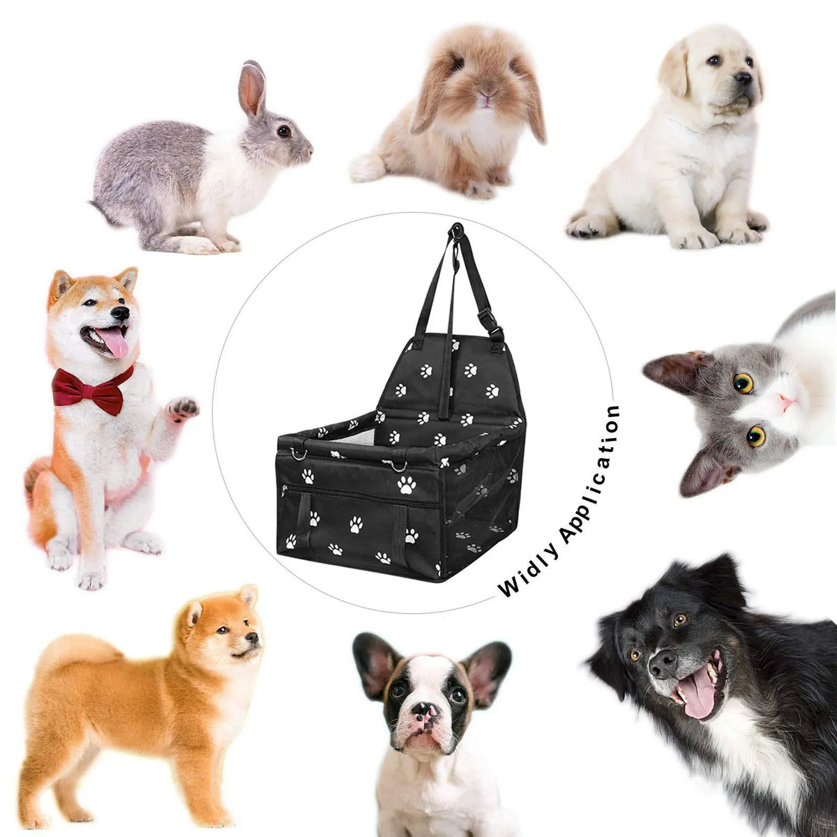 1 Piece Paw Pattern Pet Car Booster Seat