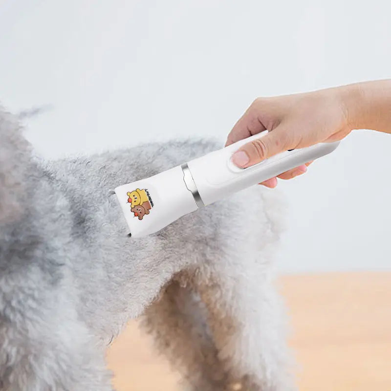 Dog Clippers Grooming Kit Hair Clipper-Low Noise Paw Trimmer- Rechargeable - Cordless Quiet Nail Grinder Shaver for Cats and Other Pets