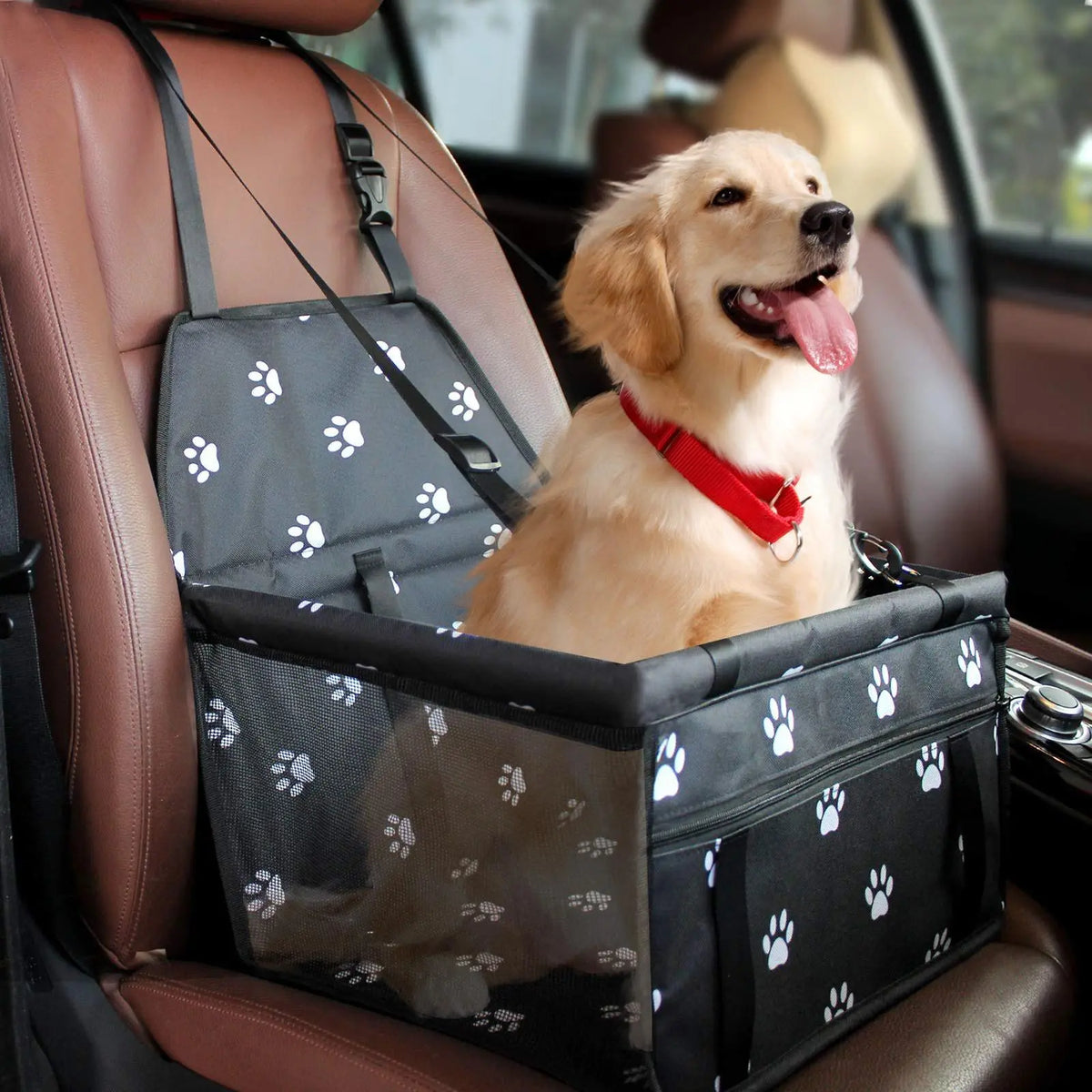 1 Piece Paw Pattern Pet Car Booster Seat