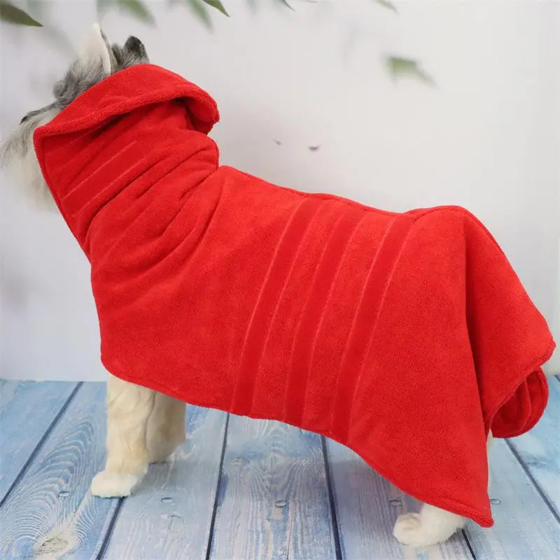 Household Creative Pet Bath Towel, 1 Piece Soft & Absorbent Solid Color Pet Towel for Pet Cats & Dogs Bath