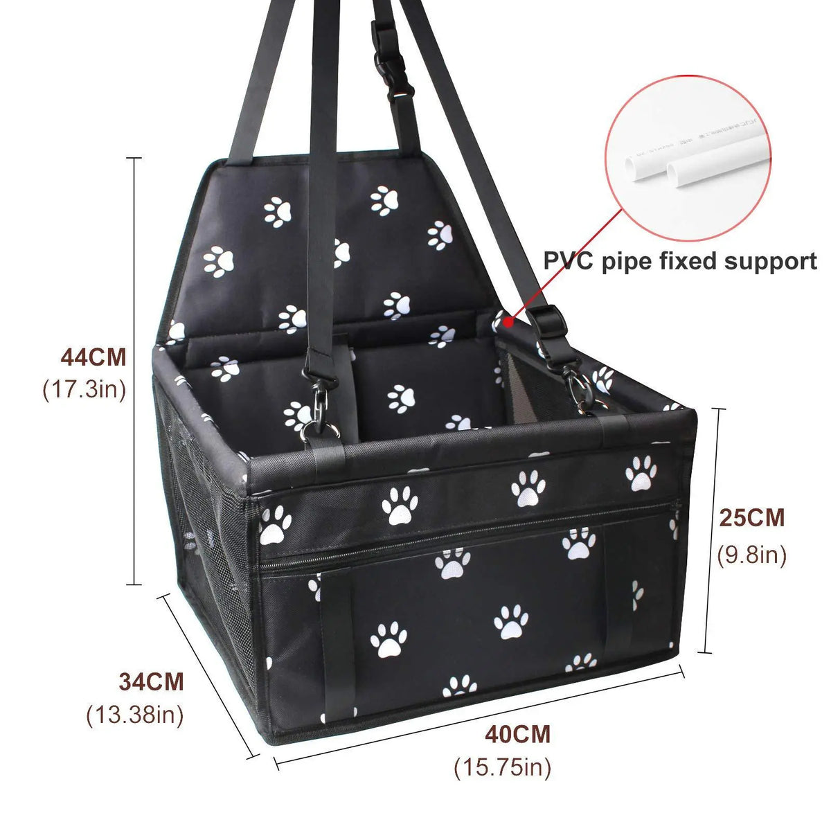 1 Piece Paw Pattern Pet Car Booster Seat