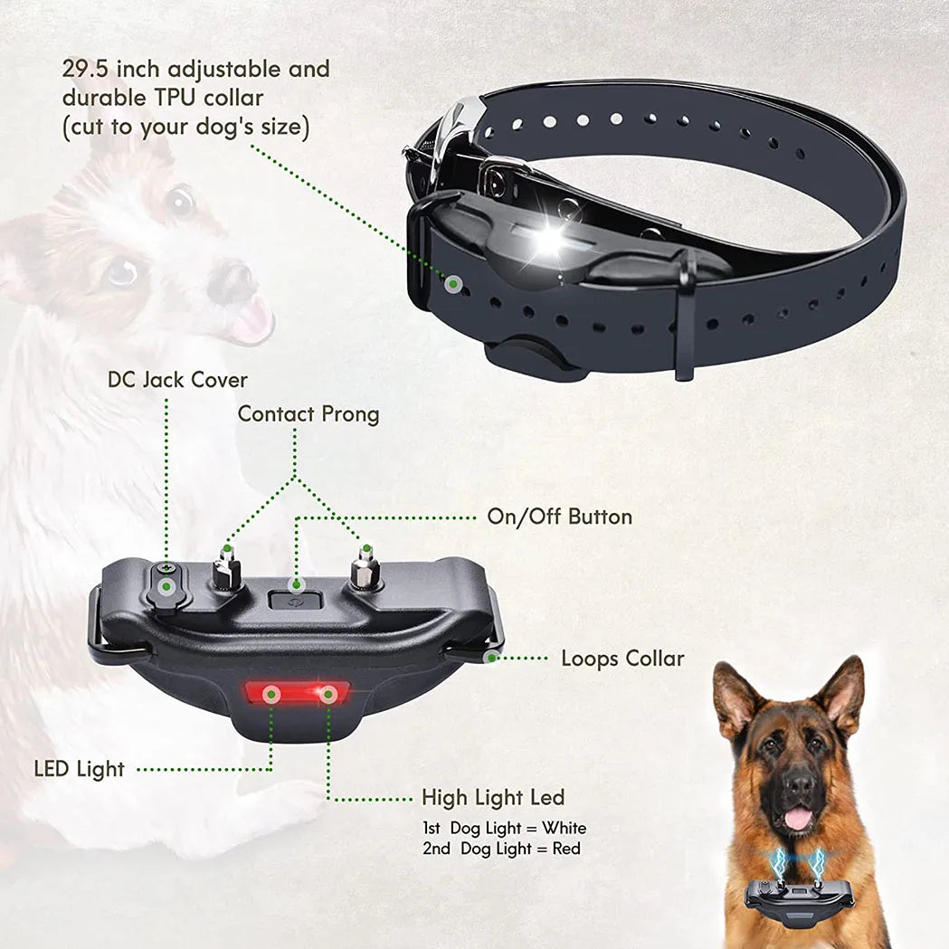 Remote 1.25 Mile Dog Training Collar