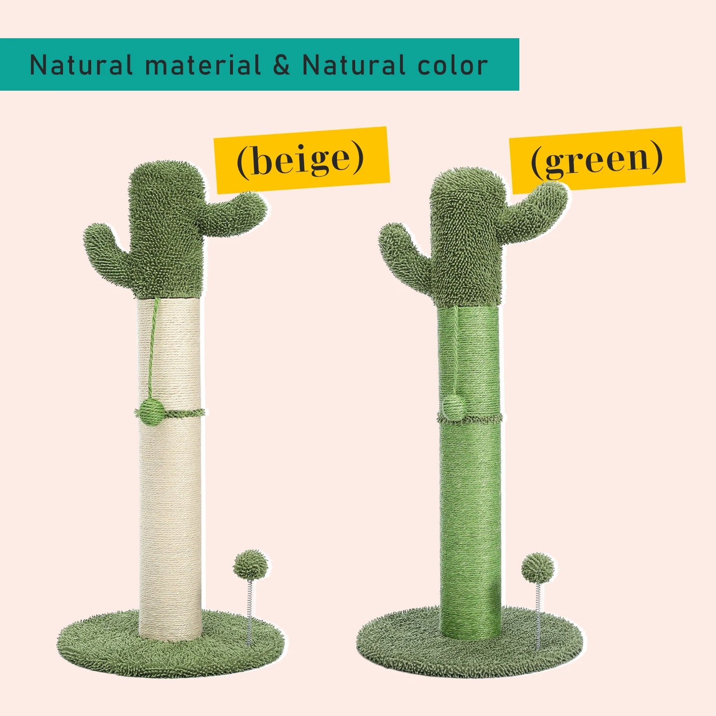 Cat Cactus Scratching Ball Tree Toy