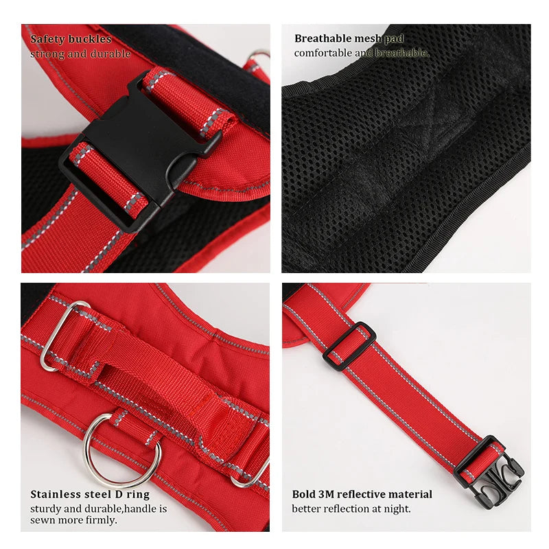 Custom Reflective Nylon Dog Harness