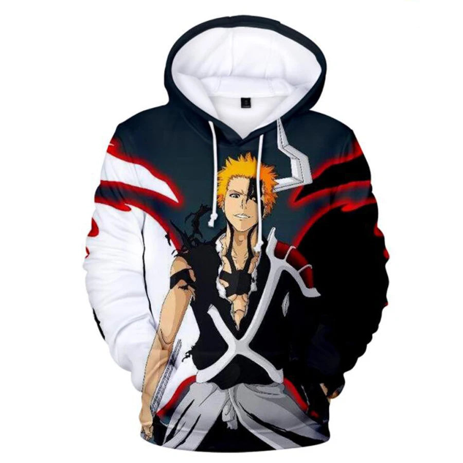 3D Print Bleach Ichigo Kurosaki Hoodie