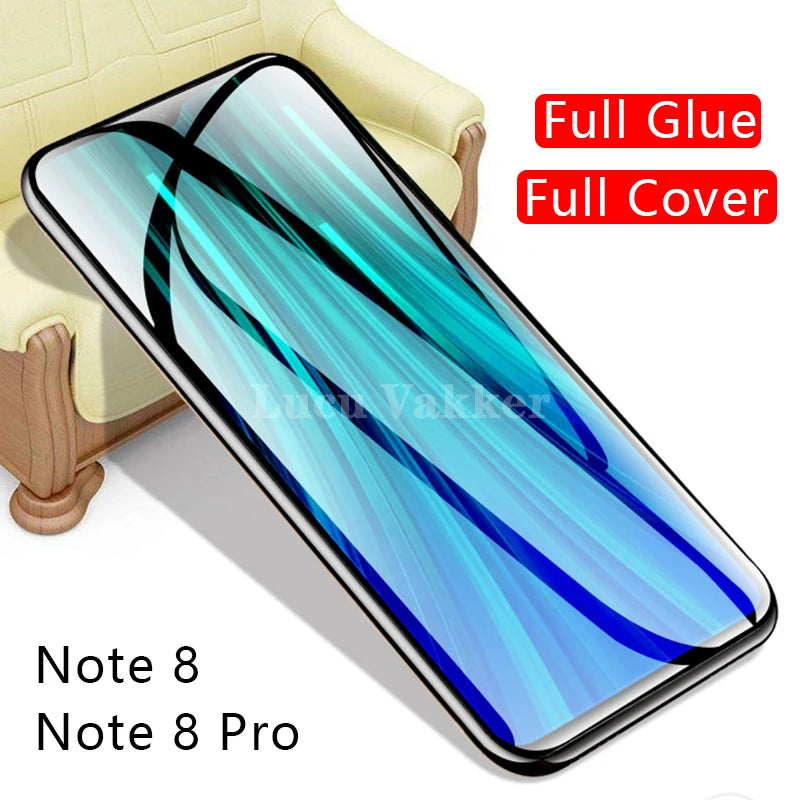 Tempered Redmi note 8 pro glass case
