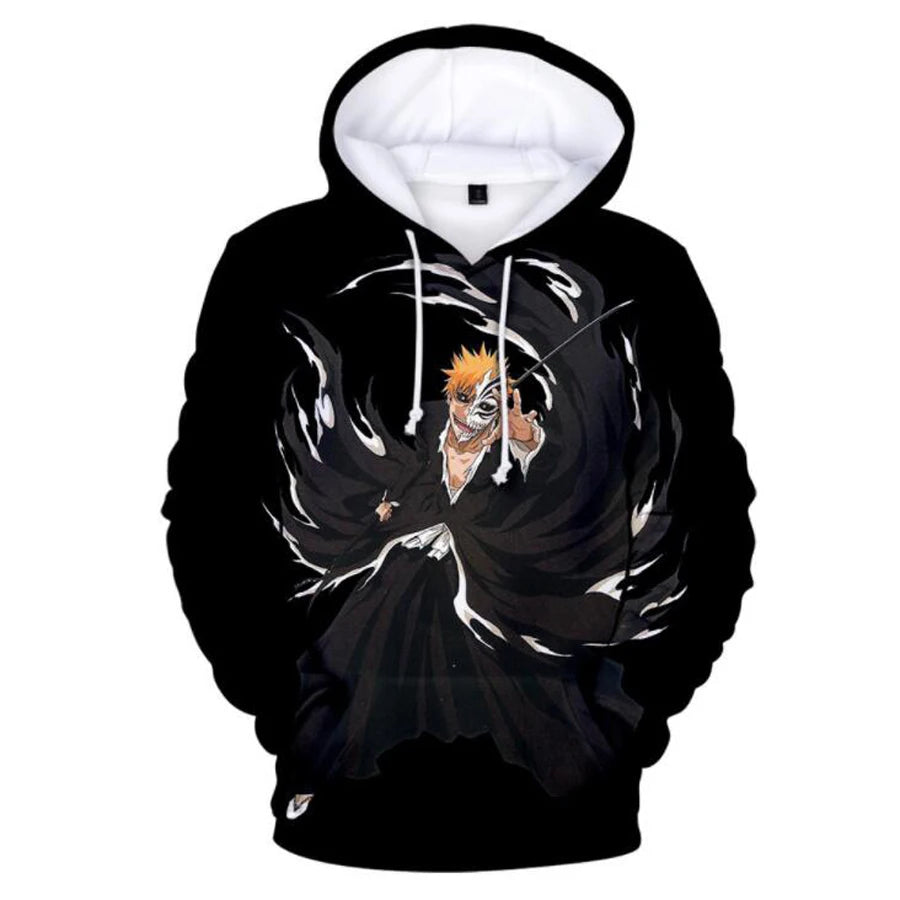 3D Print Bleach Ichigo Kurosaki Hoodie