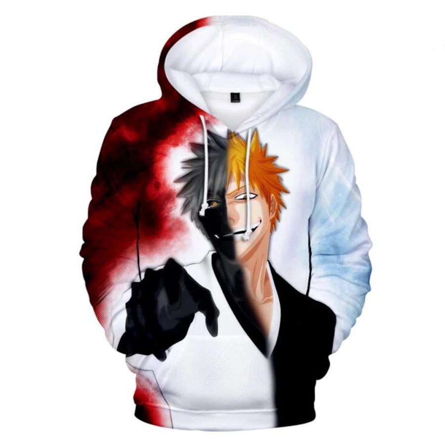 3D Print Bleach Ichigo Kurosaki Hoodie
