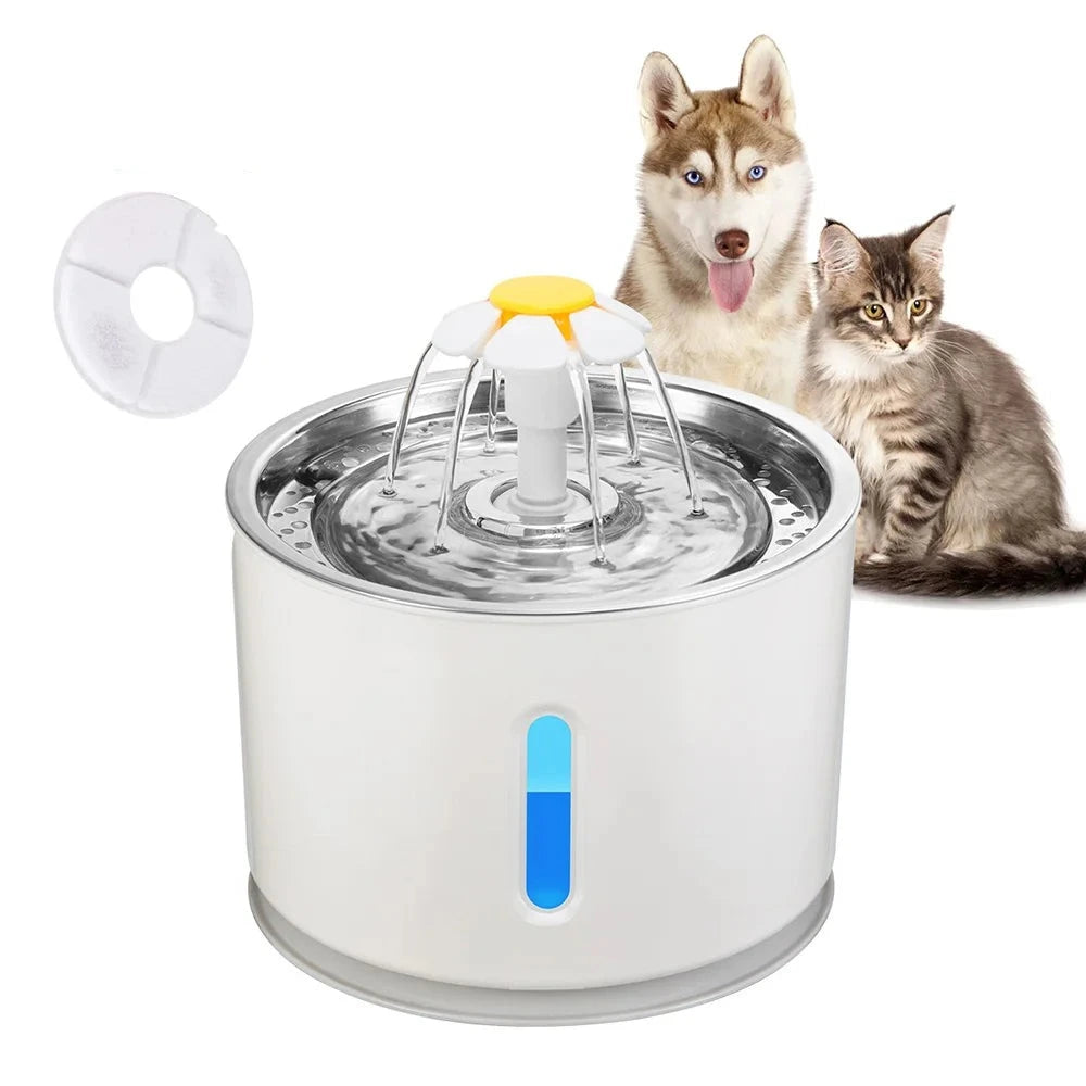 LED Automatic Dog Drinking Fountain