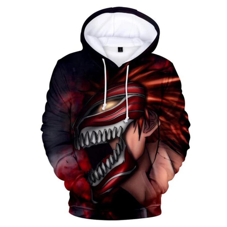 3D Print Bleach Ichigo Kurosaki Hoodie