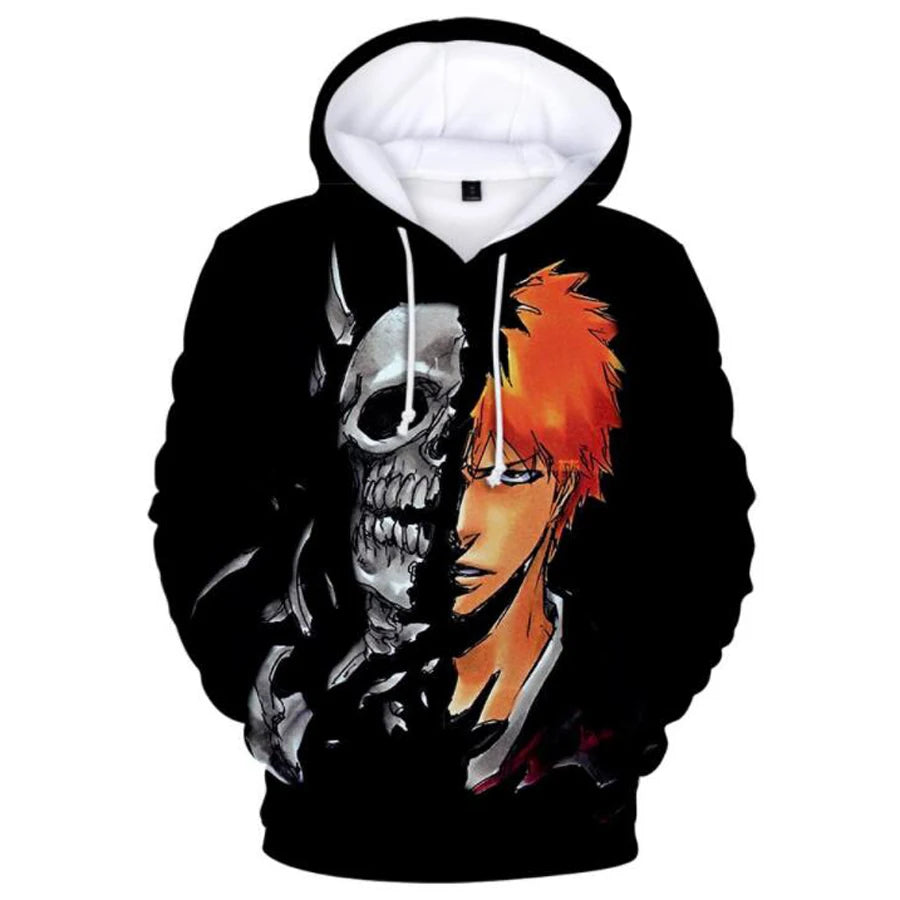 3D Print Bleach Ichigo Kurosaki Hoodie