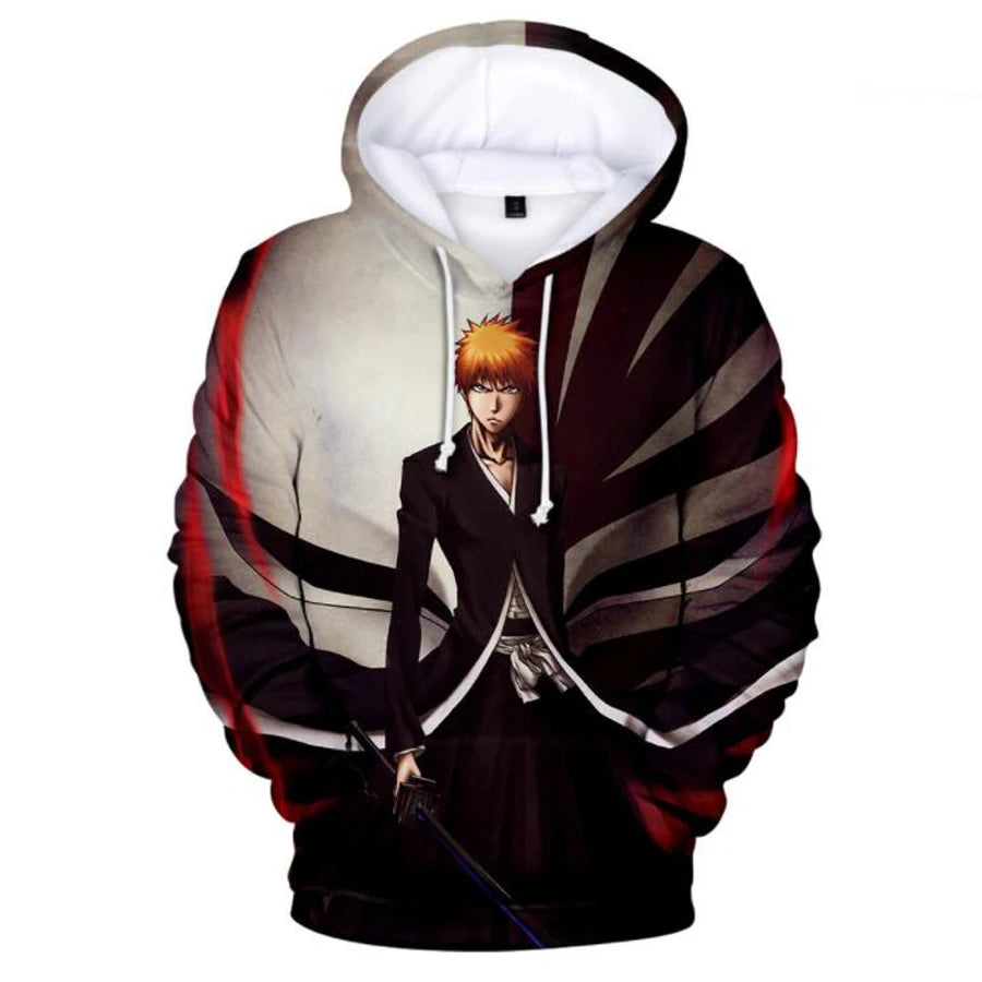 3D Print Bleach Ichigo Kurosaki Hoodie