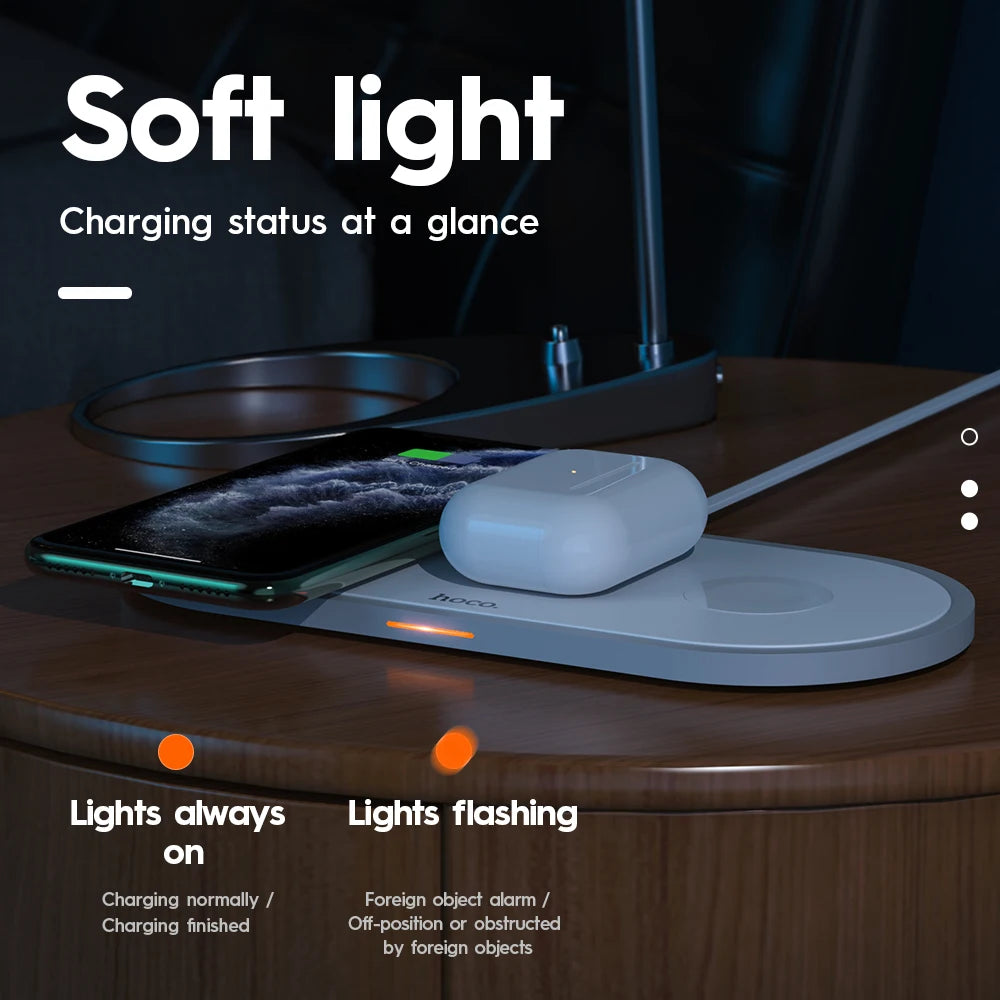 Wireless 3-in-1 Charging Station