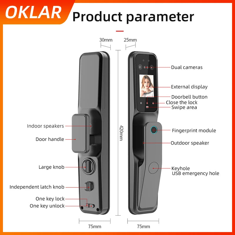 Digital Smart Fingerprint Door Lock