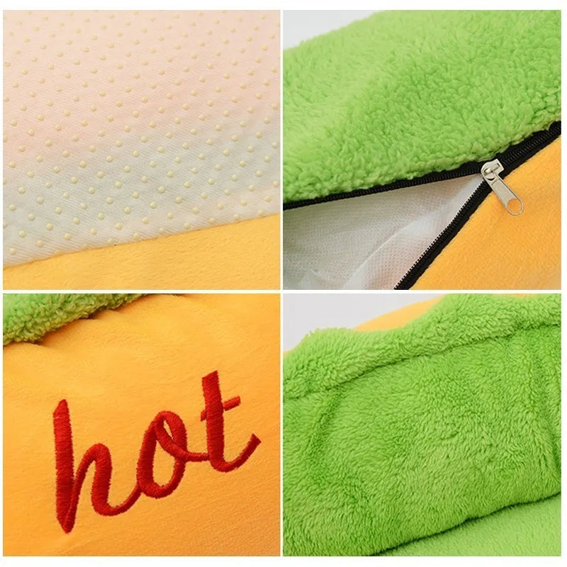 Warm Hot Dog Removable Bed