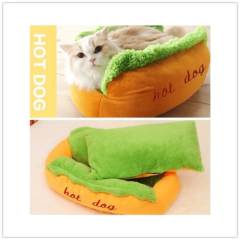 Warm Hot Dog Removable Bed