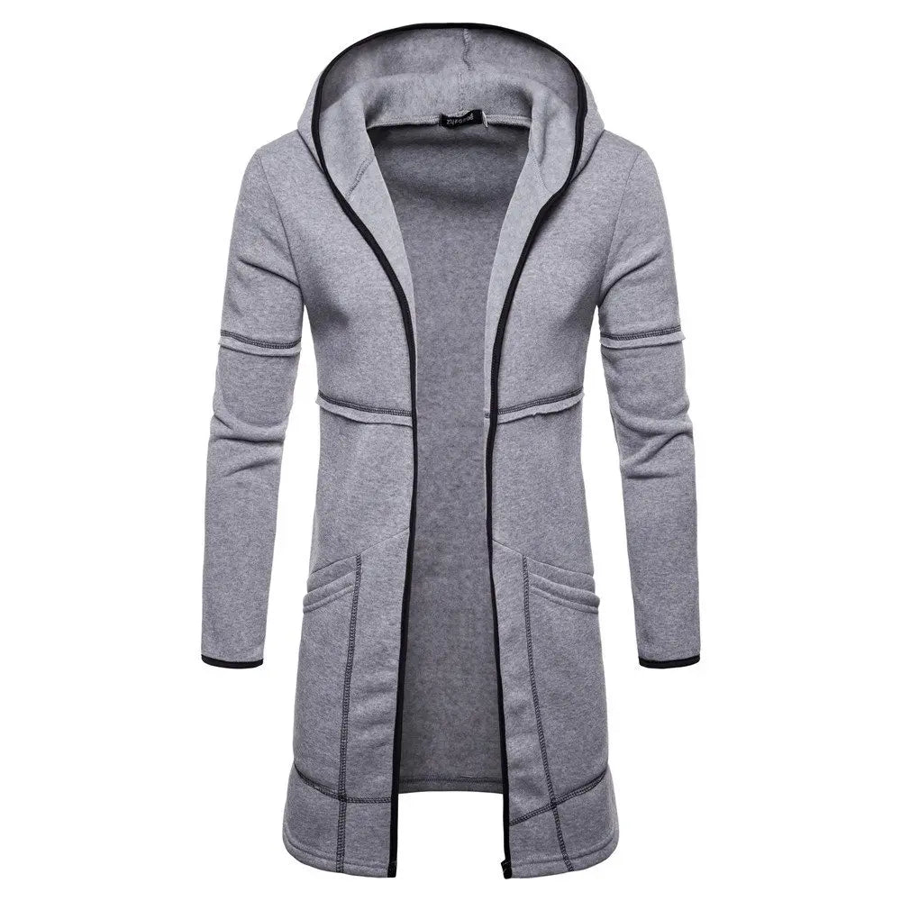 Men cardigan fashion hooded sweater