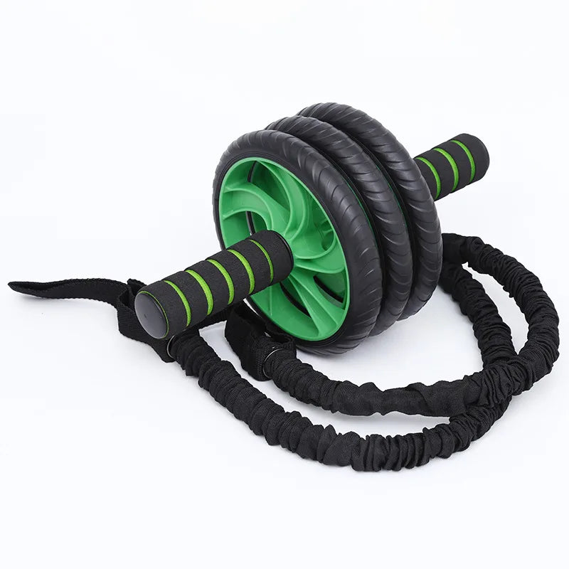 Green Three-Wheel Ab Roller