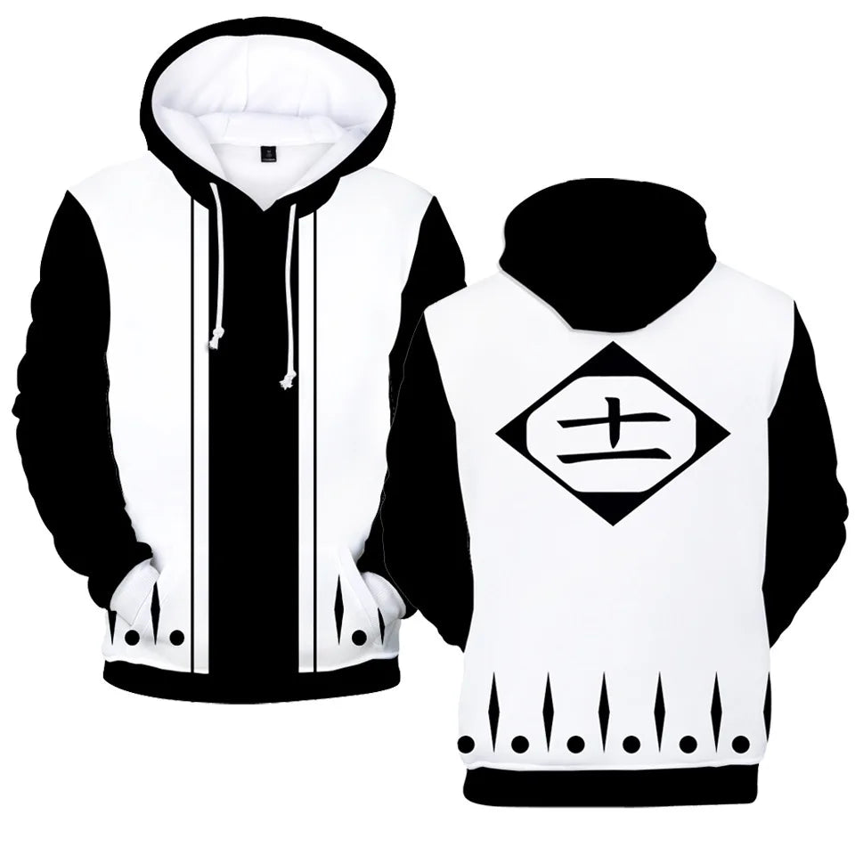 3D Print Bleach Ichigo Kurosaki Hoodie