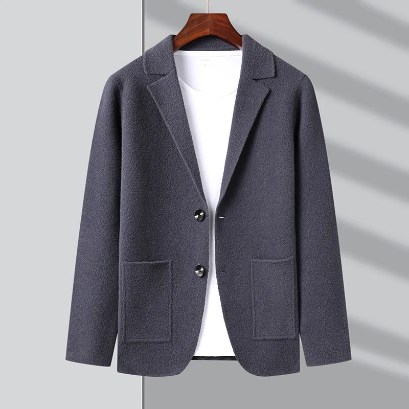 Mens Top Cardigan Slim Fit Sweater