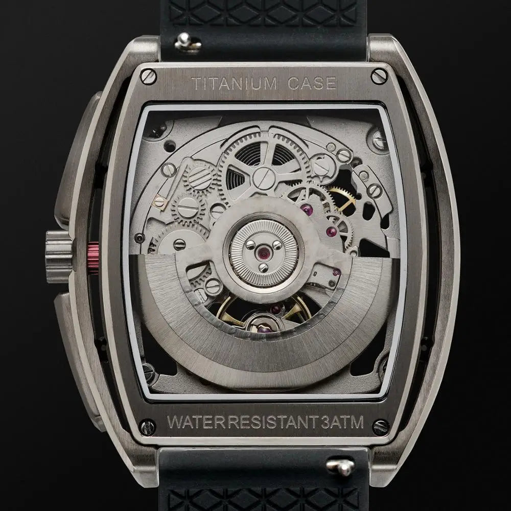 Titanium Case Skeleton Mechanical Watch
