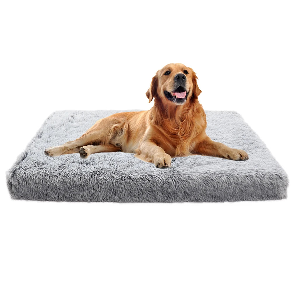 Square Long Plush Warm Dog Bed
