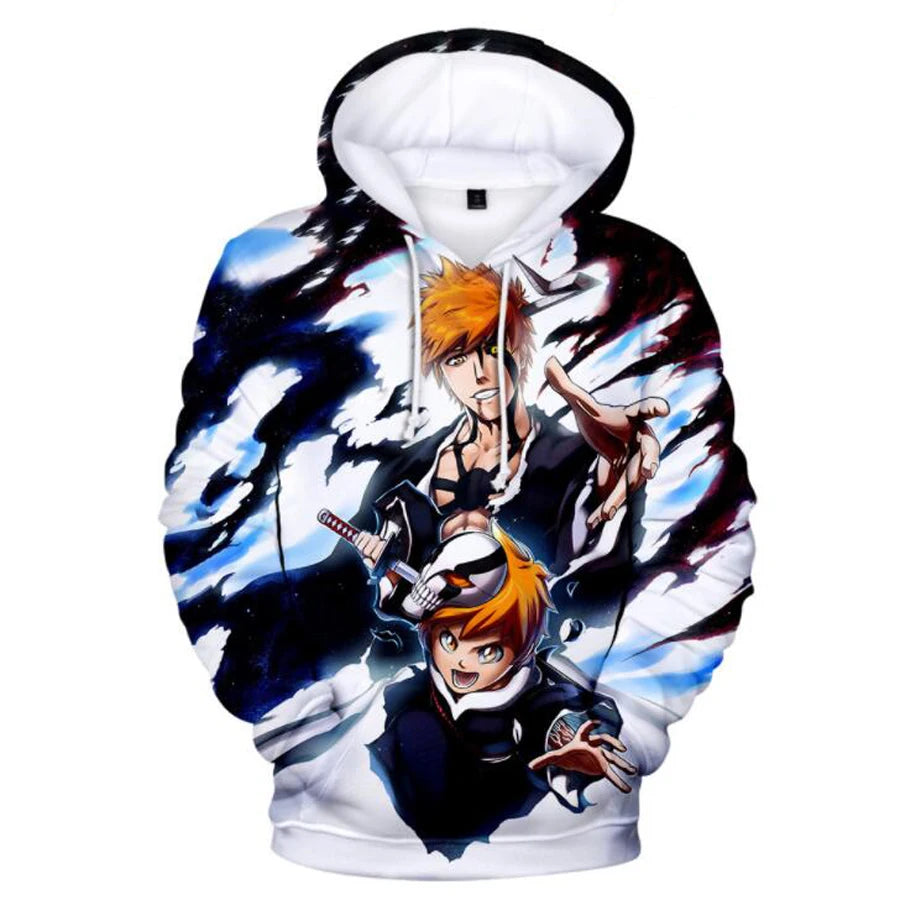 3D Print Bleach Ichigo Kurosaki Hoodie
