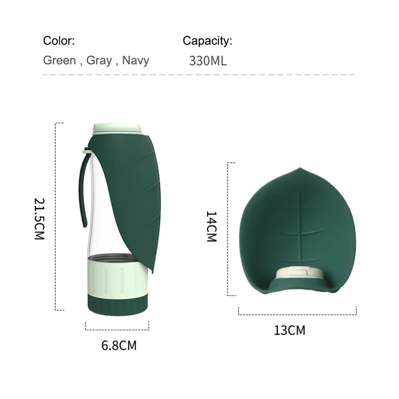 Dog 2 in 1 Multifunction Water Bottle