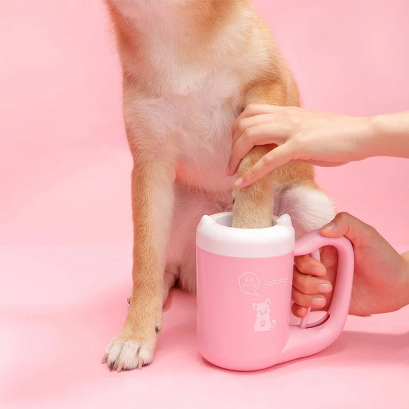 Dog Foot  Soft Silicone Paw Cleaner Cup