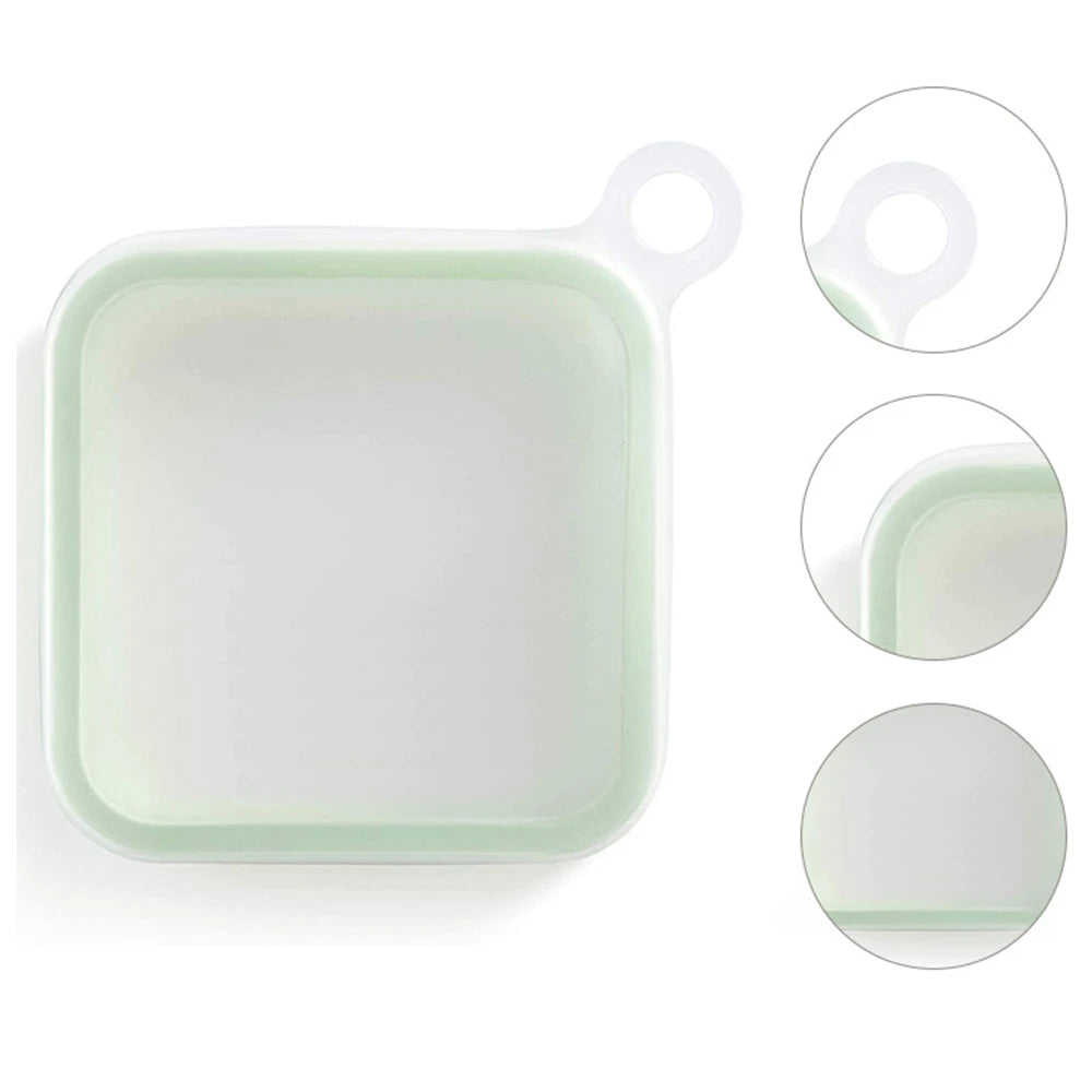 Silicone Bento Lunch Box with Handle