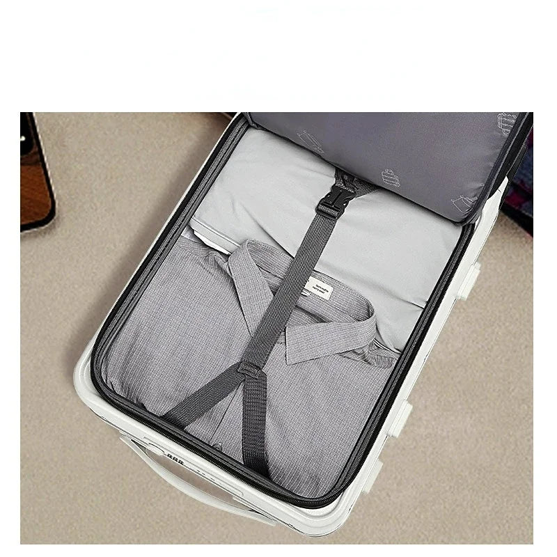 Wheels Front open Rolling Luggage