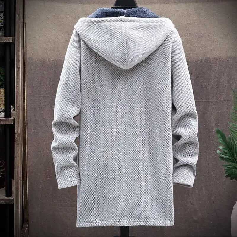 Men Winter Warm Zipper Cardigan Sweater