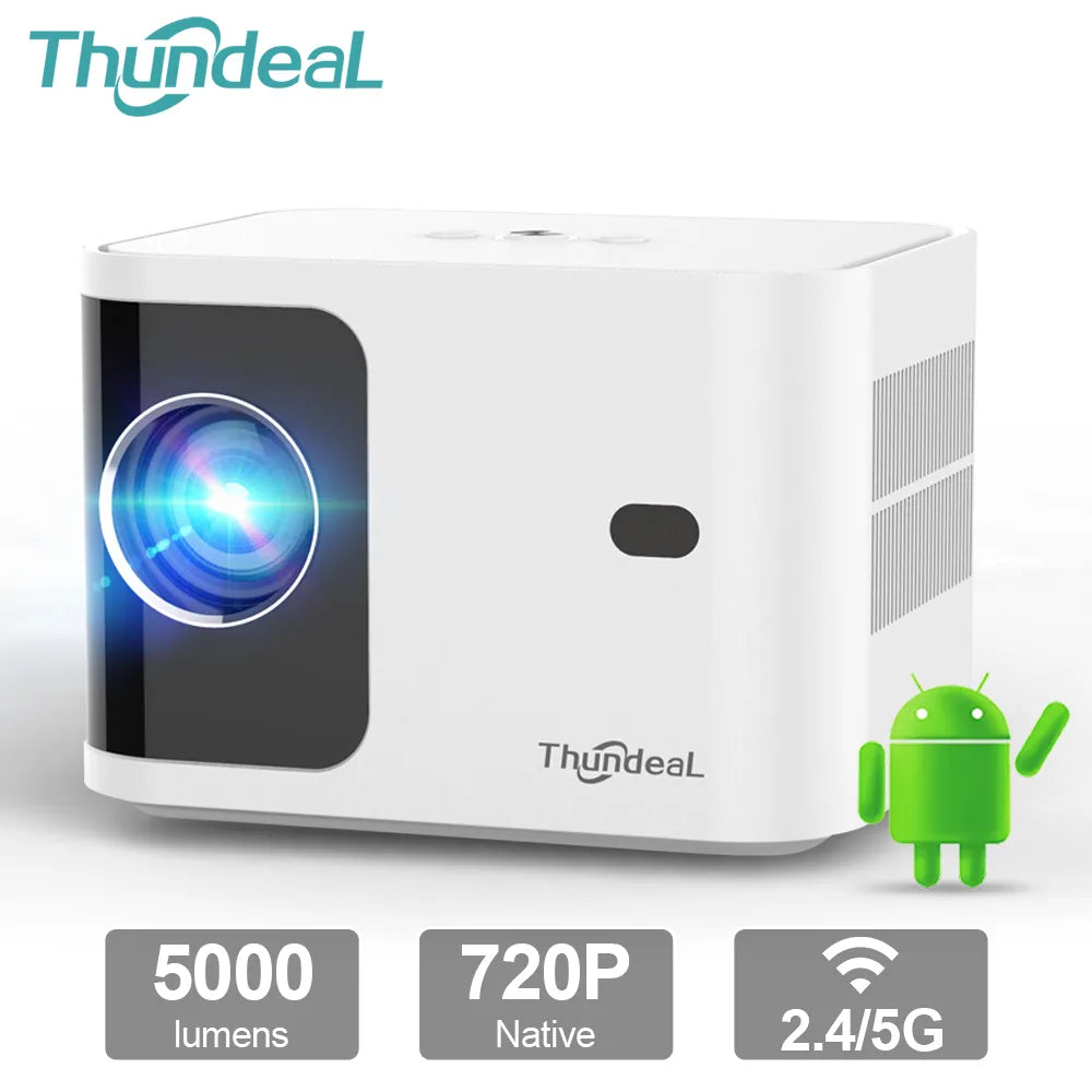 4K Video 5G WIFI Android Portable Projector