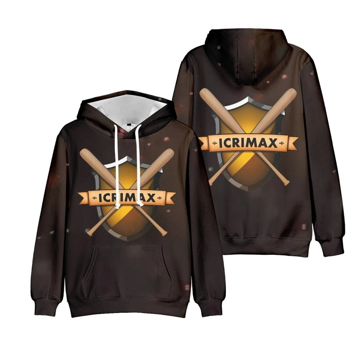 Men Oversized Long Sleeve Hooded Sweatshirt