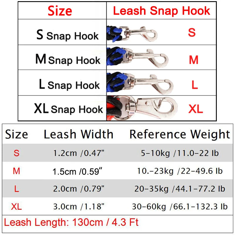 Durable Hand-Knitted Nylon Dog Leash