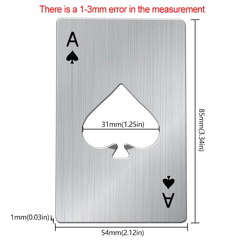 Poker Card Professional Beer Opener
