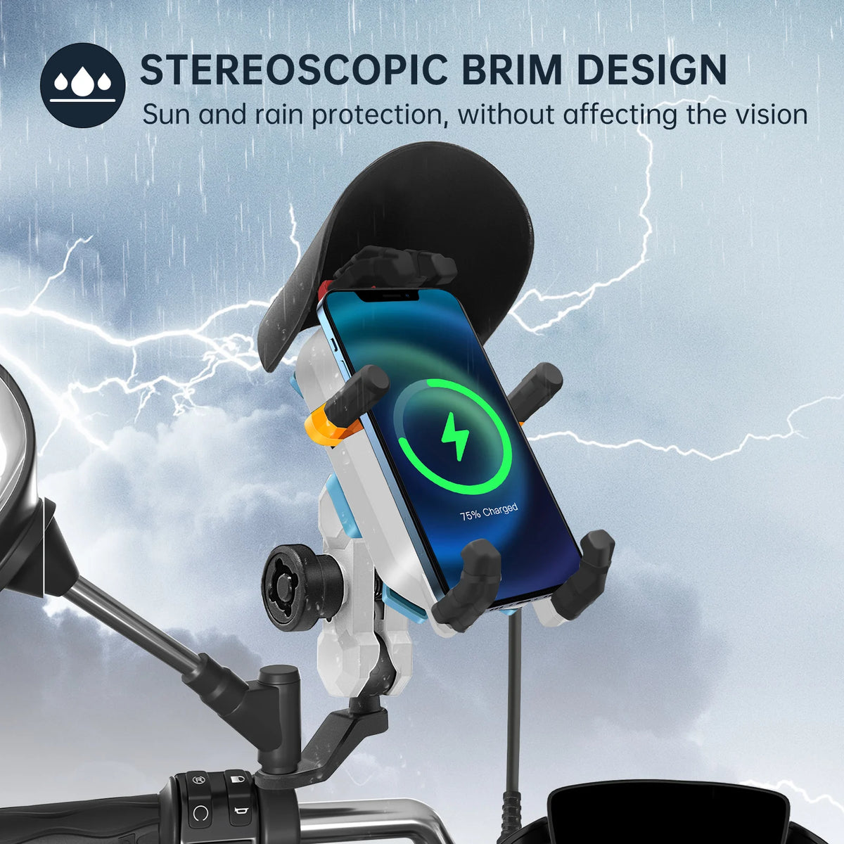 Motorcycle Fast Charging Cell Phone Mount