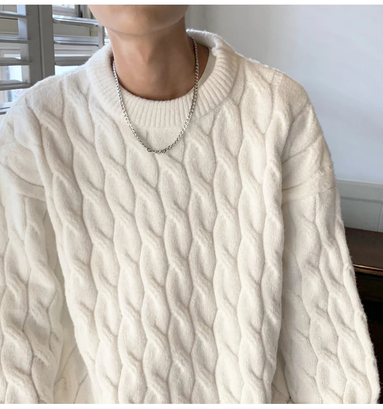 Men Crewneck Lazy Style Sweater