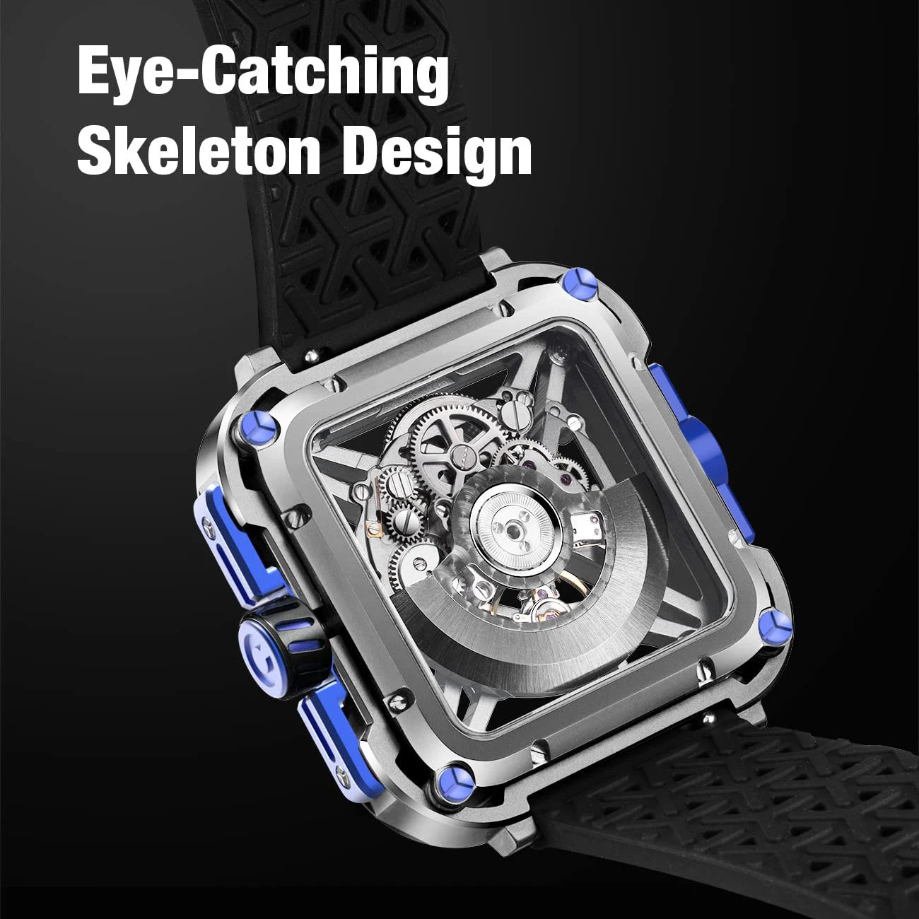 Titanium Blue Automatic Watch