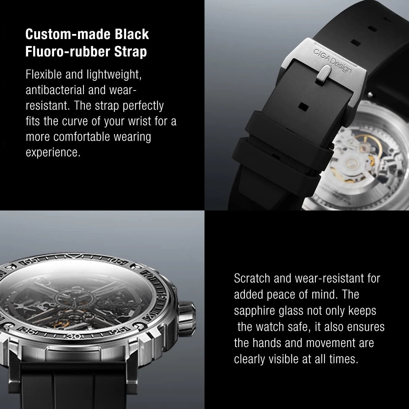 Titanium Skeleton Automatic Watch