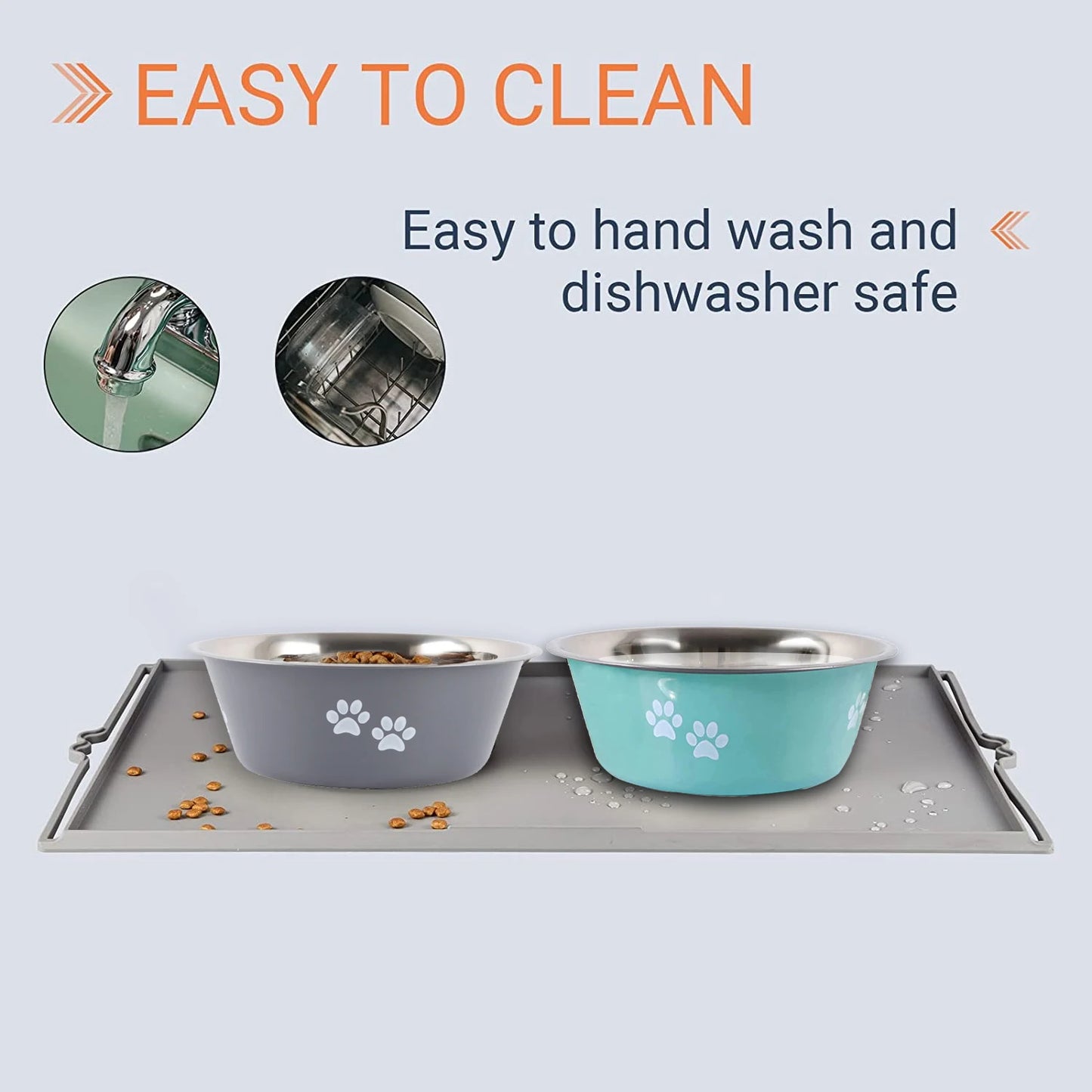 Stainless Steel Non-Slip Pet Bowls