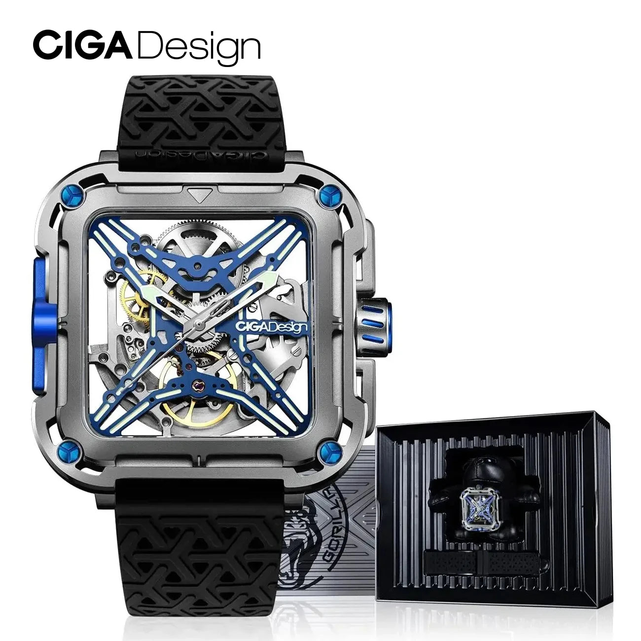 Titanium Blue Automatic Watch