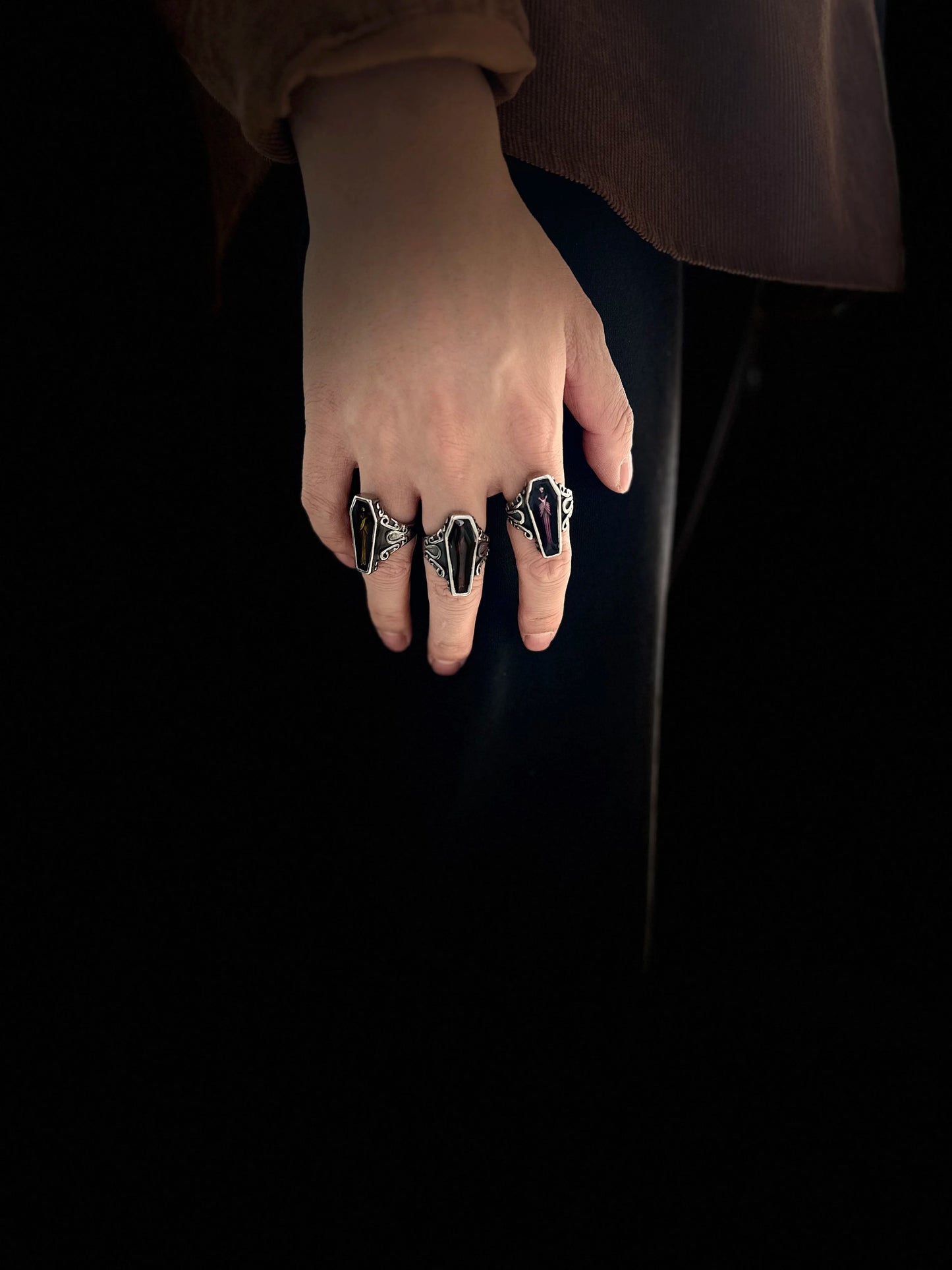 Stainless Steel Punk Biker Mummy Ring