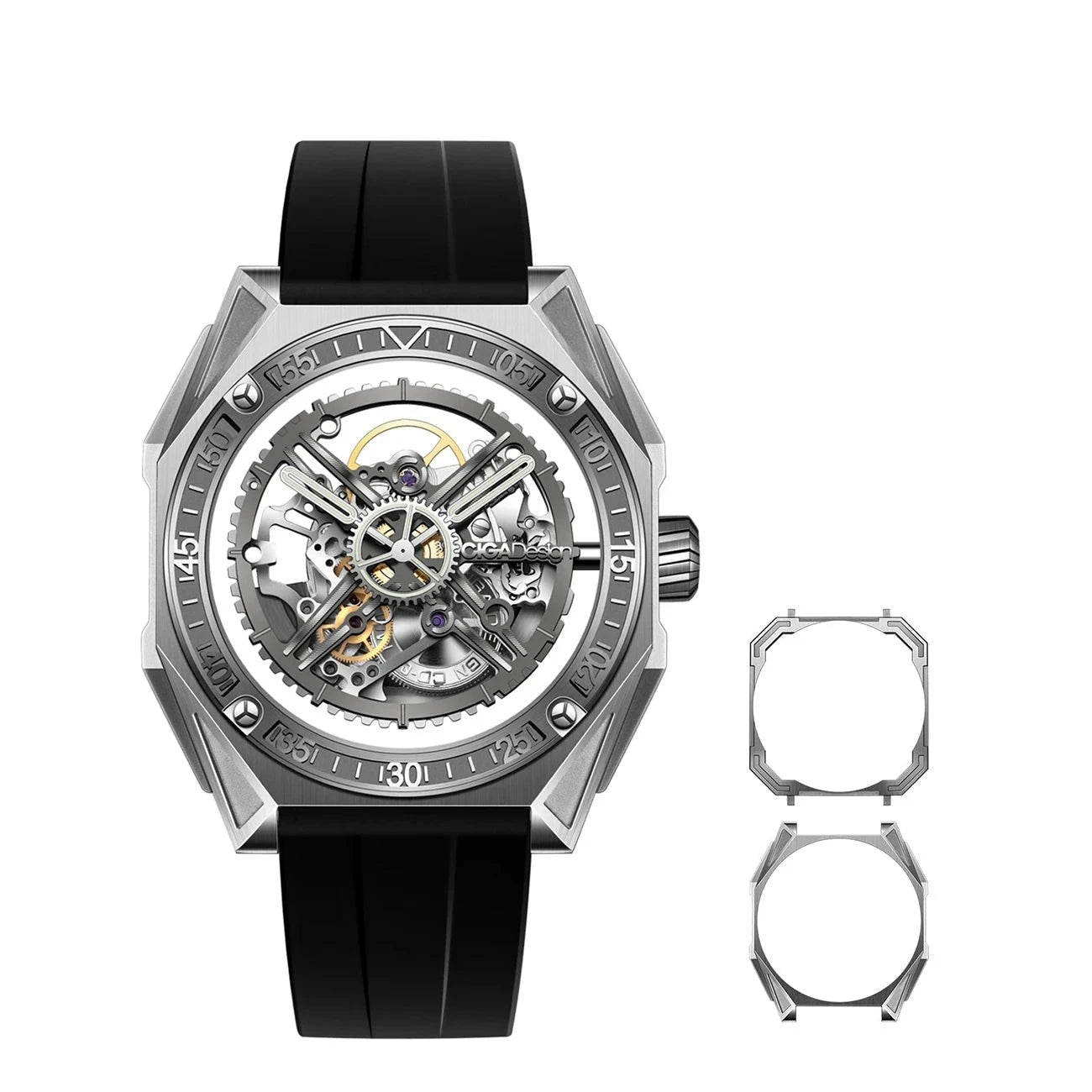 Titanium Skeleton Automatic Watch