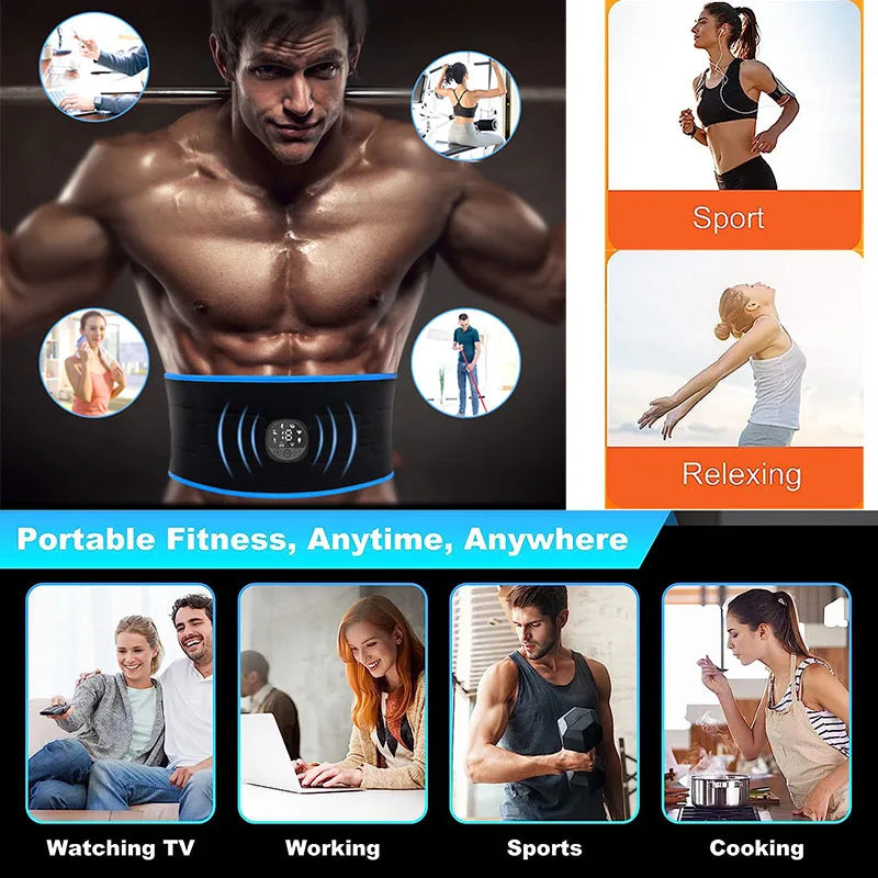 EMS Muscle Stimulator Ab Toning Belt