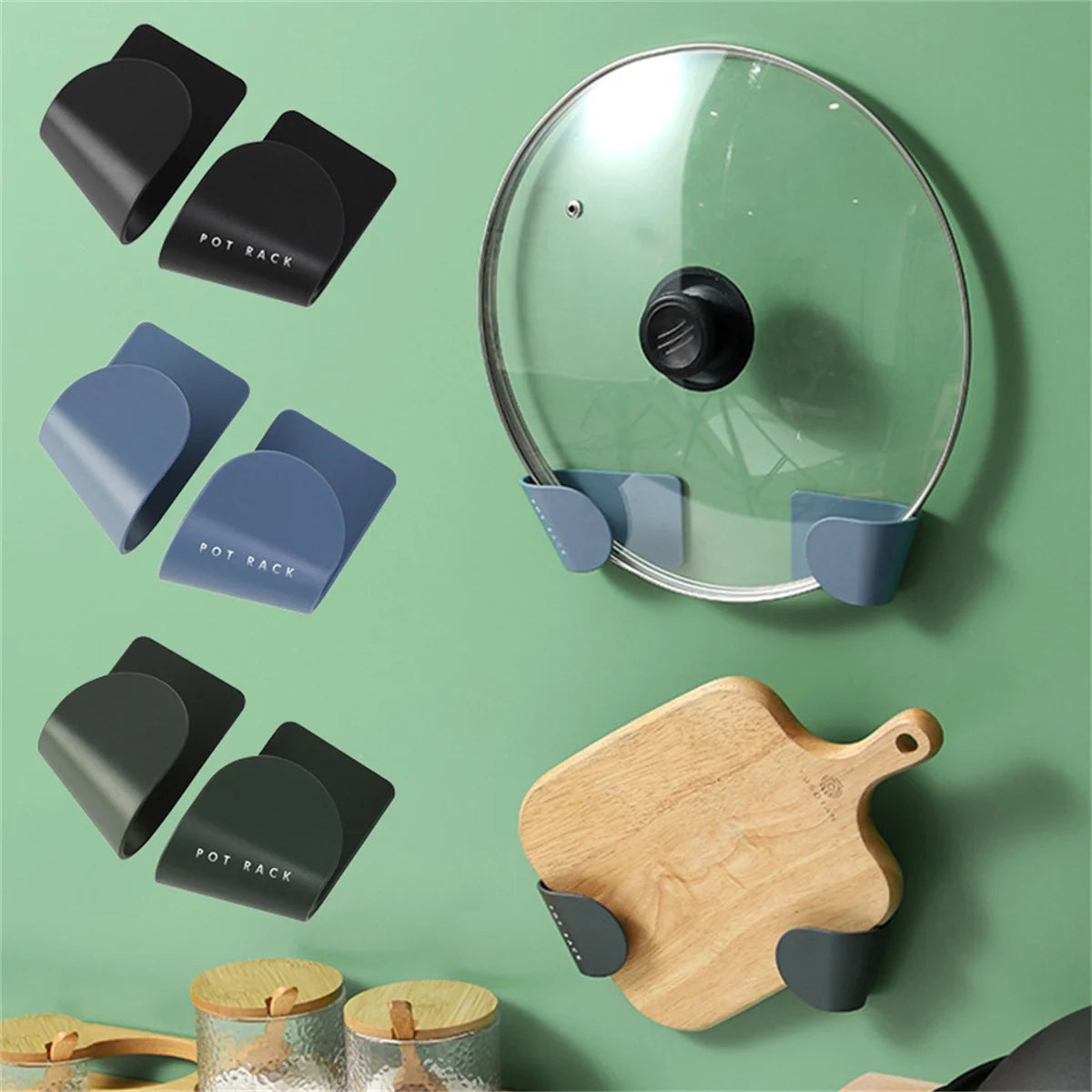 Wall-Mounted Pot Rack
