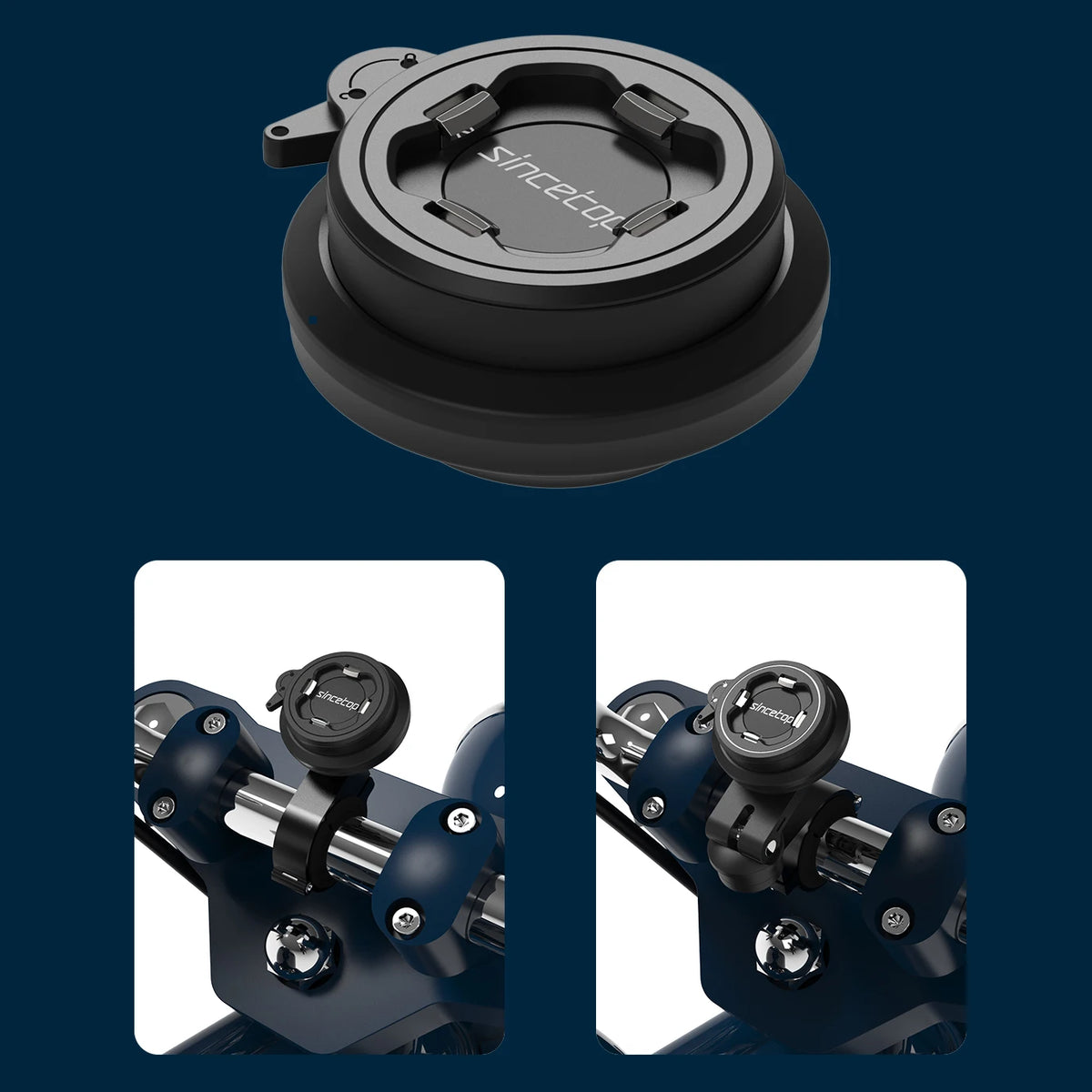 Motorcycle anti-shock phone bracket