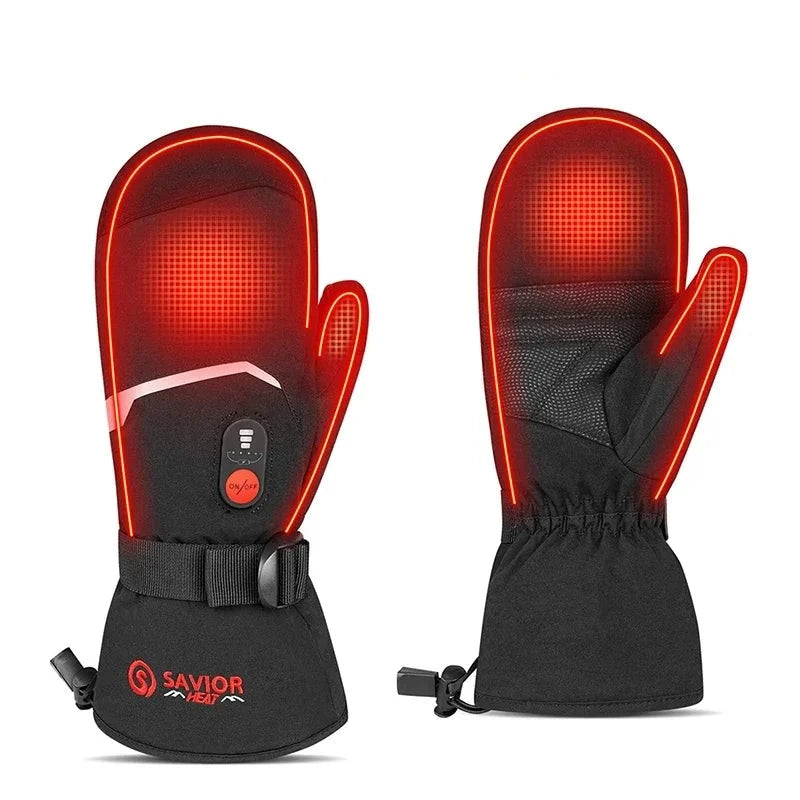 Winter Mittens Ski Heated Gloves