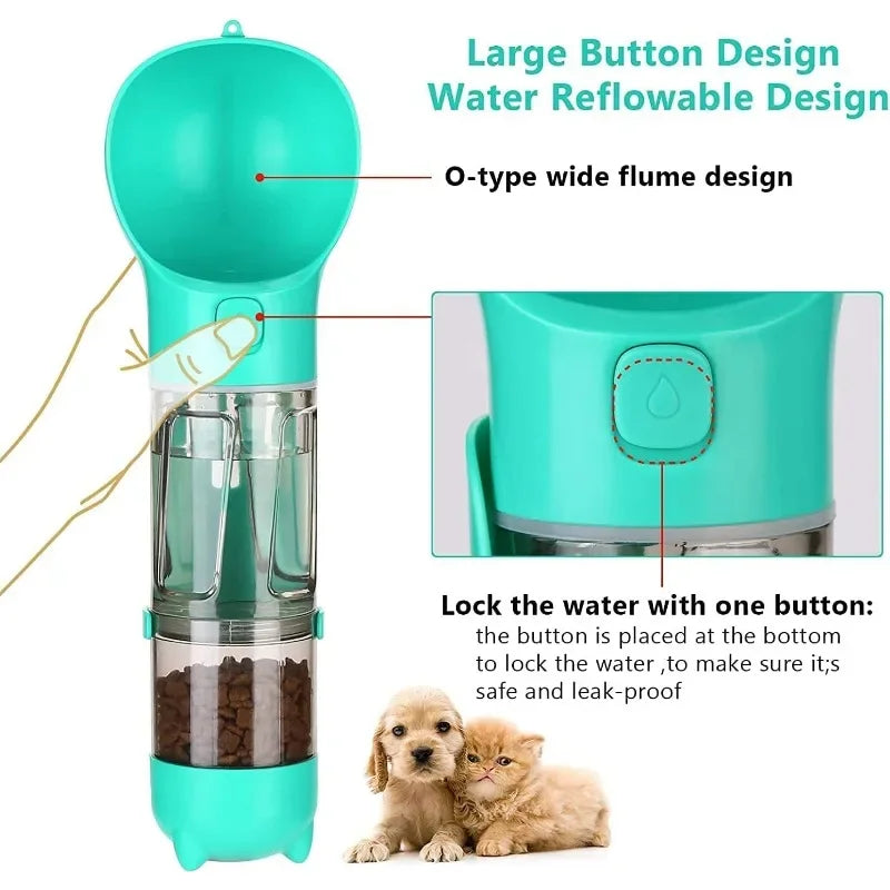 Pet Travel 4 in 1  Bottle Bowl