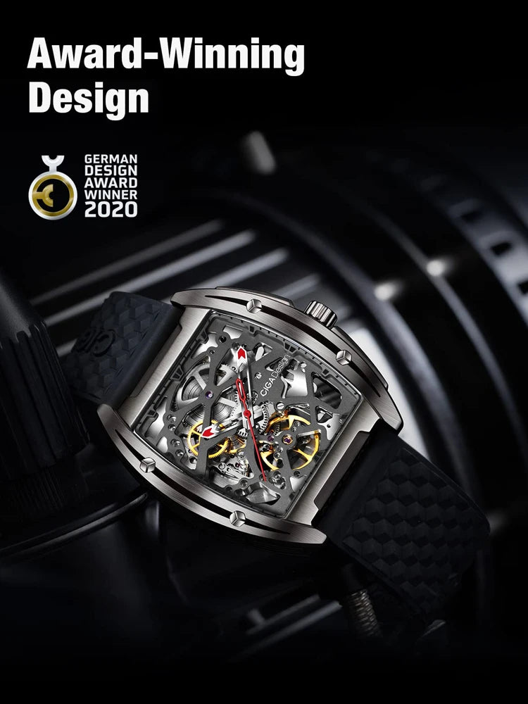 Titanium Case Skeleton Mechanical Watch